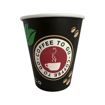 Roland Germany Coffee-to-go-Becher Kaffeebecher 0,2l Pappbecher Kaffee ToGo Becher 1000 Stück