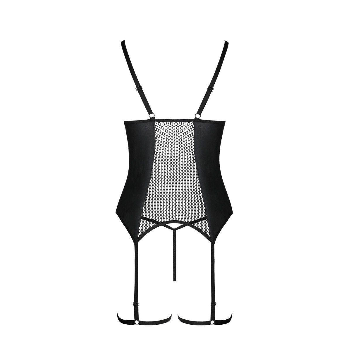 black Corsage Passion-Exklusiv & Beth corset - PE thong (L/XL,S/M,XXL)