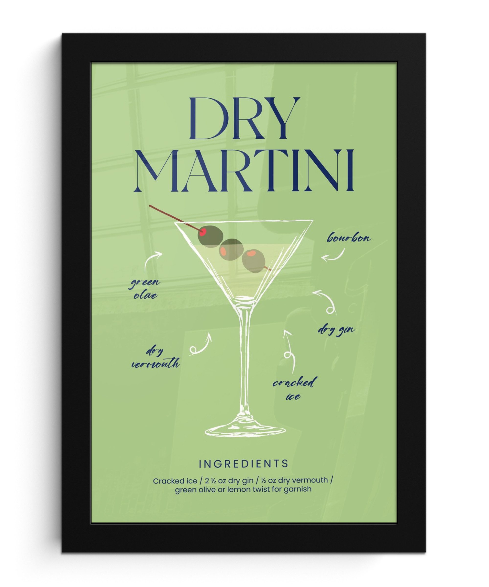 MuchoWow Poster Cocktail - Grün - günstig online kaufen