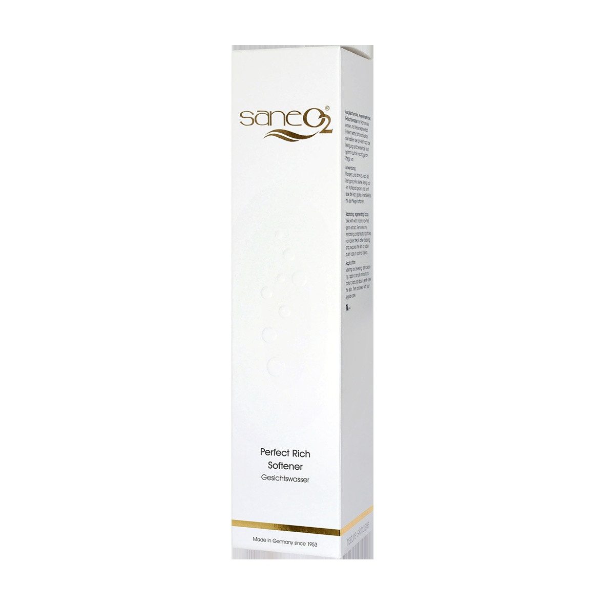 GW Nature Cosmetic Gesichtswasser SaneO2® Perfect Rich Softener 200 ml - Reinigungstonikum, Vegan - Mit Hamamelis und AOO