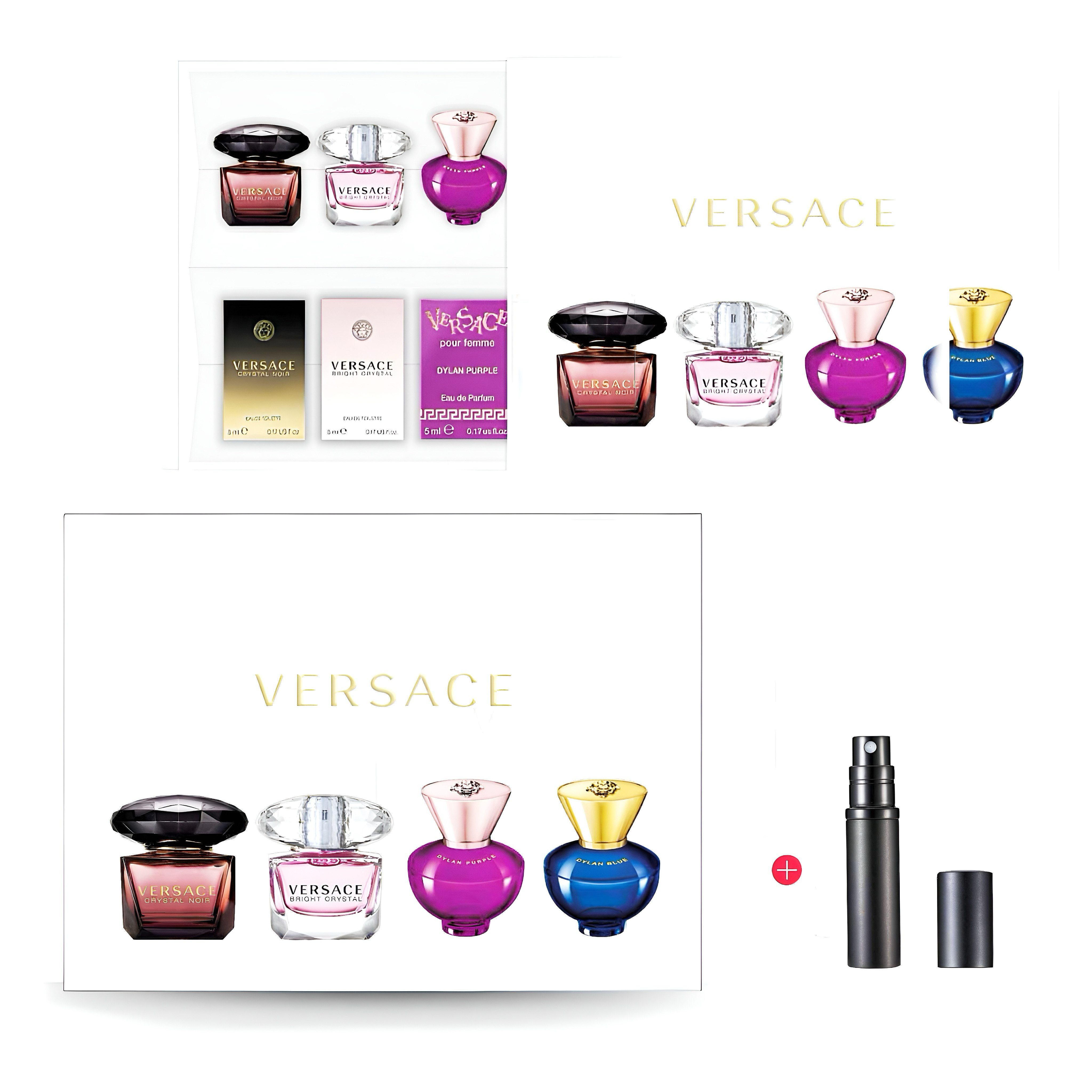Eau de Parfum VERSACE Bright Crystal, Yellow Diamond, Dylan Turquoise Blue