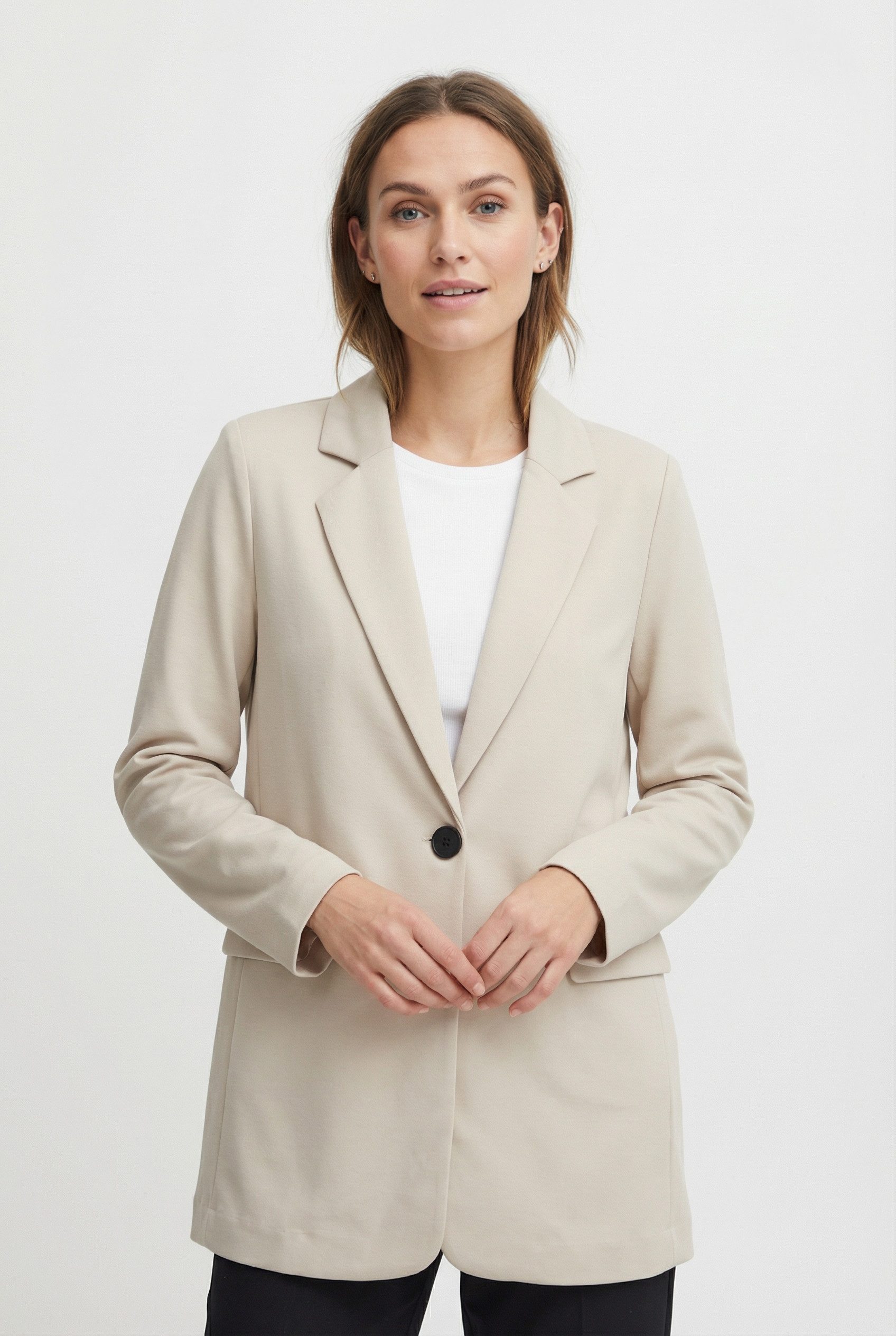 FREEQUENT Jackenblazer FQNANNI mit Knopfverschluss und Reverskragen