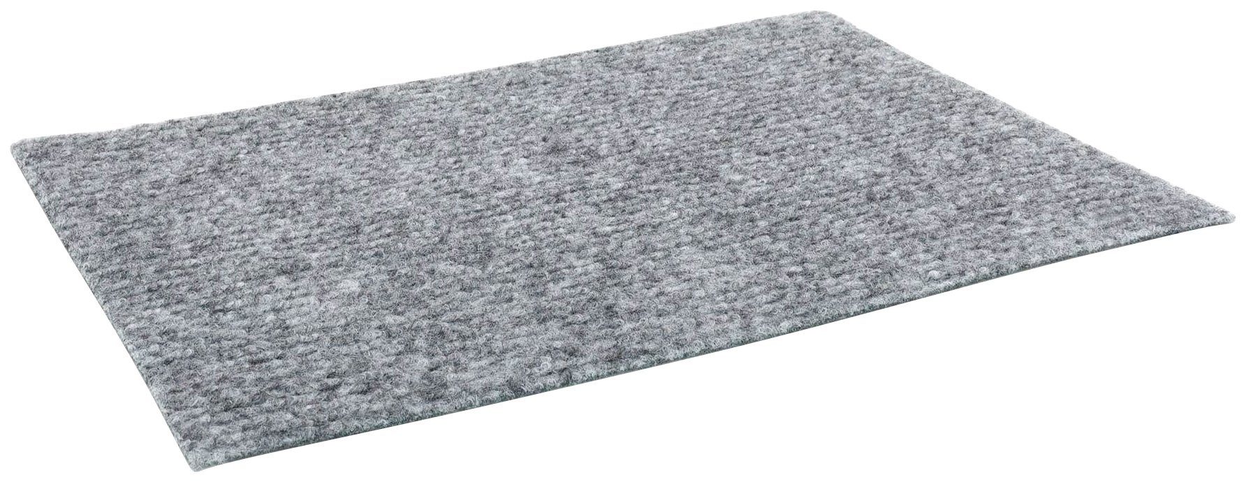 Nadelvliesteppich MALTA, Primaflor-Ideen in Textil, rechteckig, Höhe: 2,5 mm, strapazierfähig, Uni-Farben, Kurzflor Teppich, Nadelvlies grau