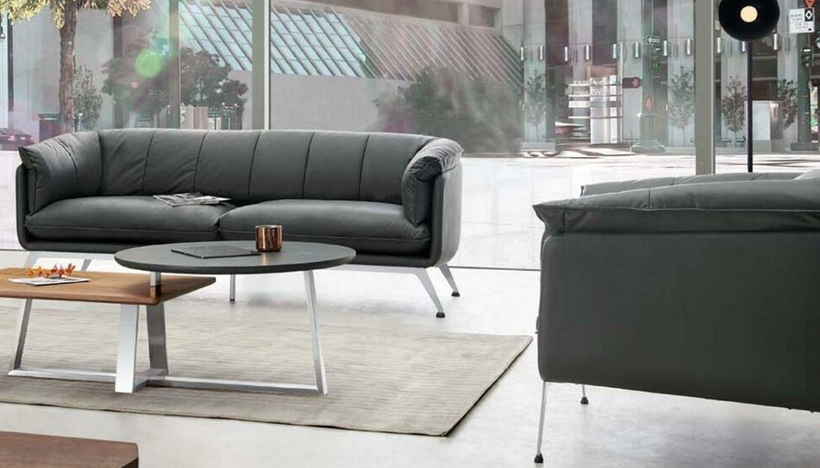 JVmoebel Sofa Sofagarnitur 3-1 Sitzer Set Design Sofas Polster Couchen Kunstleder, Made in Europe