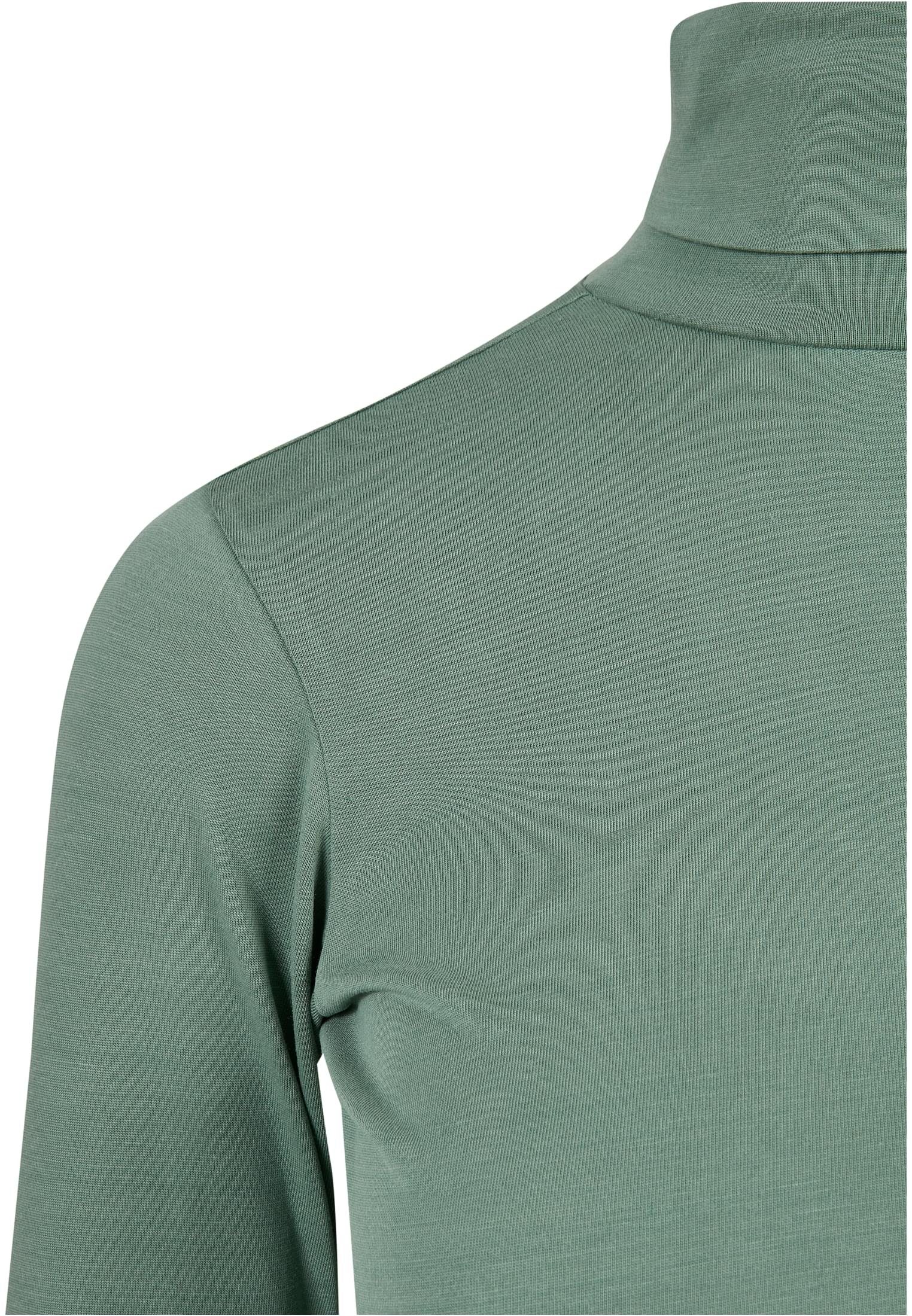 URBAN Damen Ladies Longsleeve Langarmshirt (1-tlg) Turtleneck Modal salvia CLASSICS