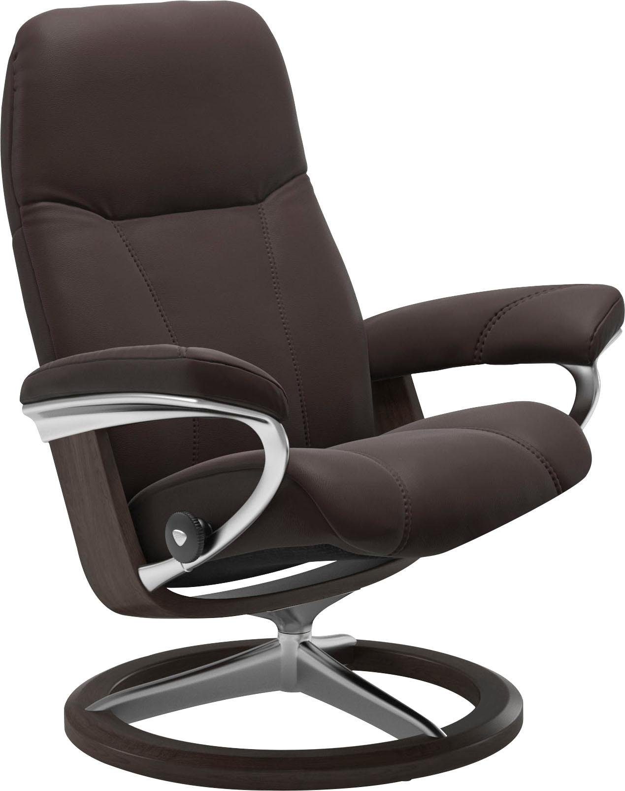 Größe Signature Stressless® S, Consul, Wenge Base, Gestell mit Relaxsessel