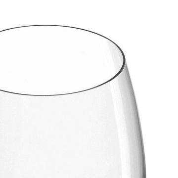 GRAVURZEILE Rotweinglas Leonardo Weinglas mit Gravur - Der klügere kippt nach, Glas, graviertes, lustiges Geschenk für Partner, Freunde & Familie