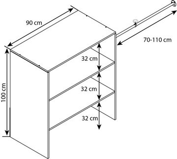 VCM Kleiderschrank Offener Kleiderschrank Dachschrägen Regal Dacho ll (1-St)