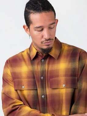 WOOD WOOD Langarmhemd Wood Wood Avenir Gradient Flannel Overshirt