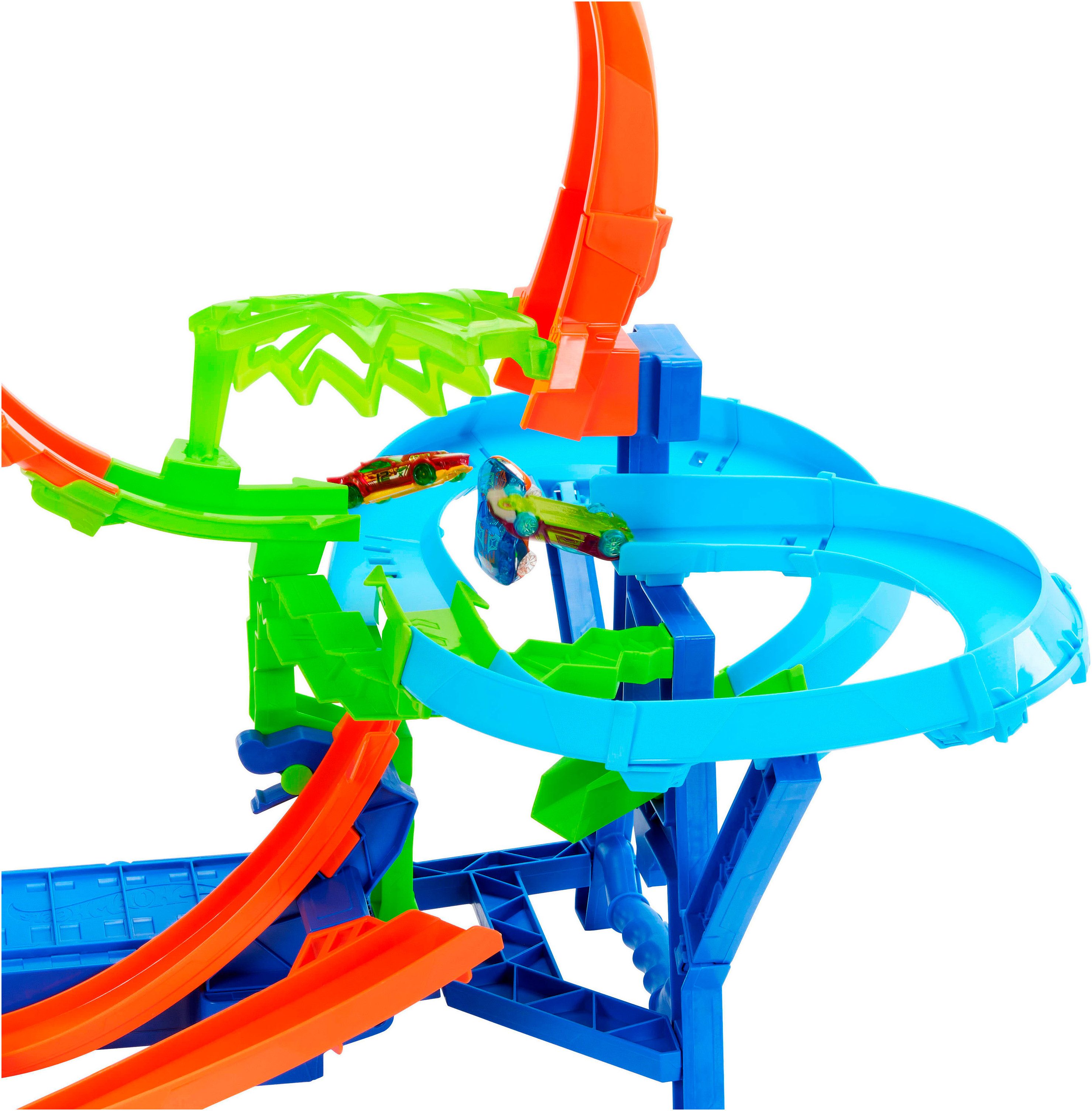 Hot Wheels Autorennbahn Unendliche Crash-Action, mit batteriebetriebenen Beschleuniger – Bild 4 von 5