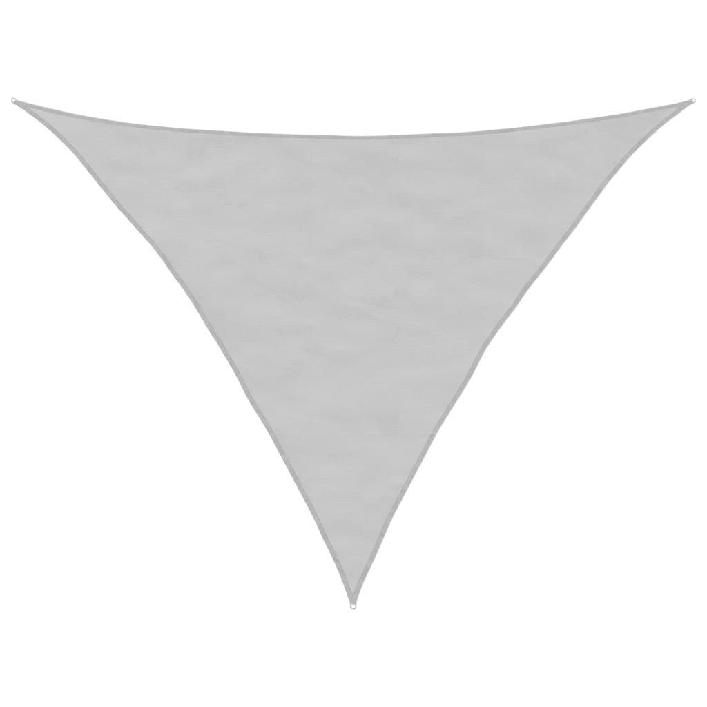 vidaXL Sonnensegel Sonnensegel Hellgrau 3,5x3,5x4,9 m 100% Polyester Oxford, (1-tlg)