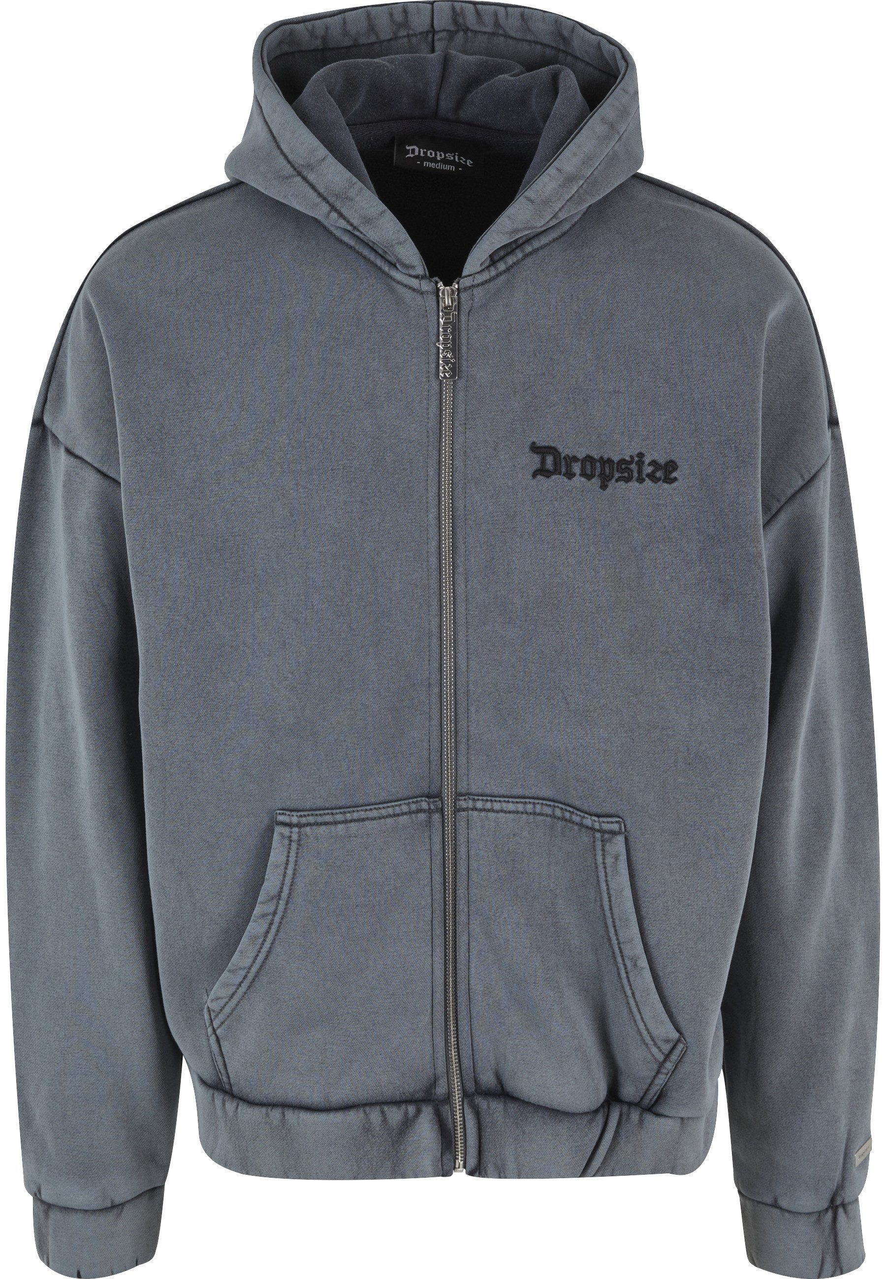 Dropsize Kapuzensweatshirt Dropsize Herren Dropsize Super Heavy Blank Zip Cardigan (1-tlg)