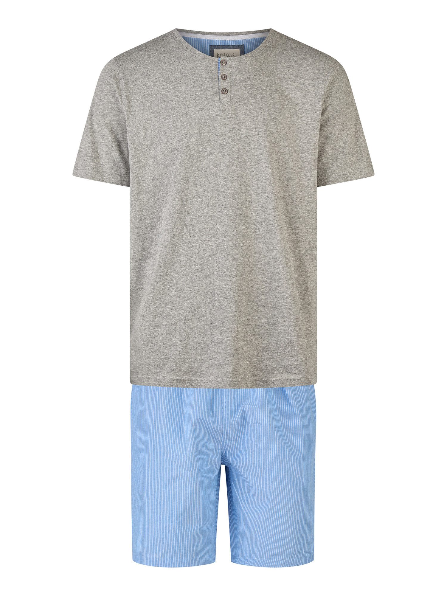 Pyjama Shorty Comfort Henley