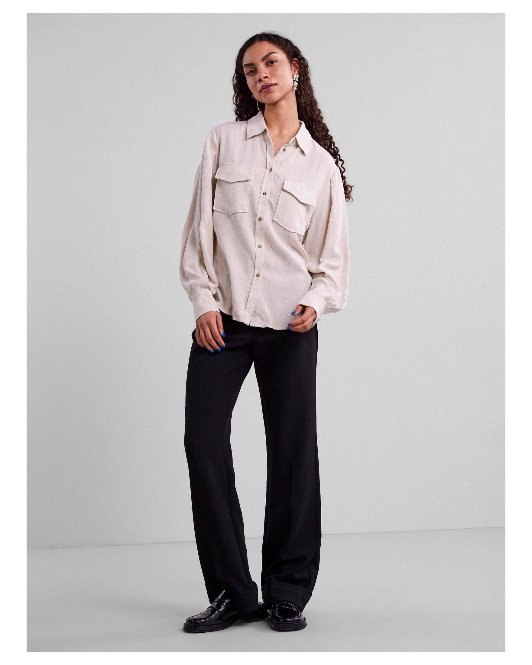Y.A.S Klassische Bluse Damen Hemdbluse YASVIGGI günstig online kaufen
