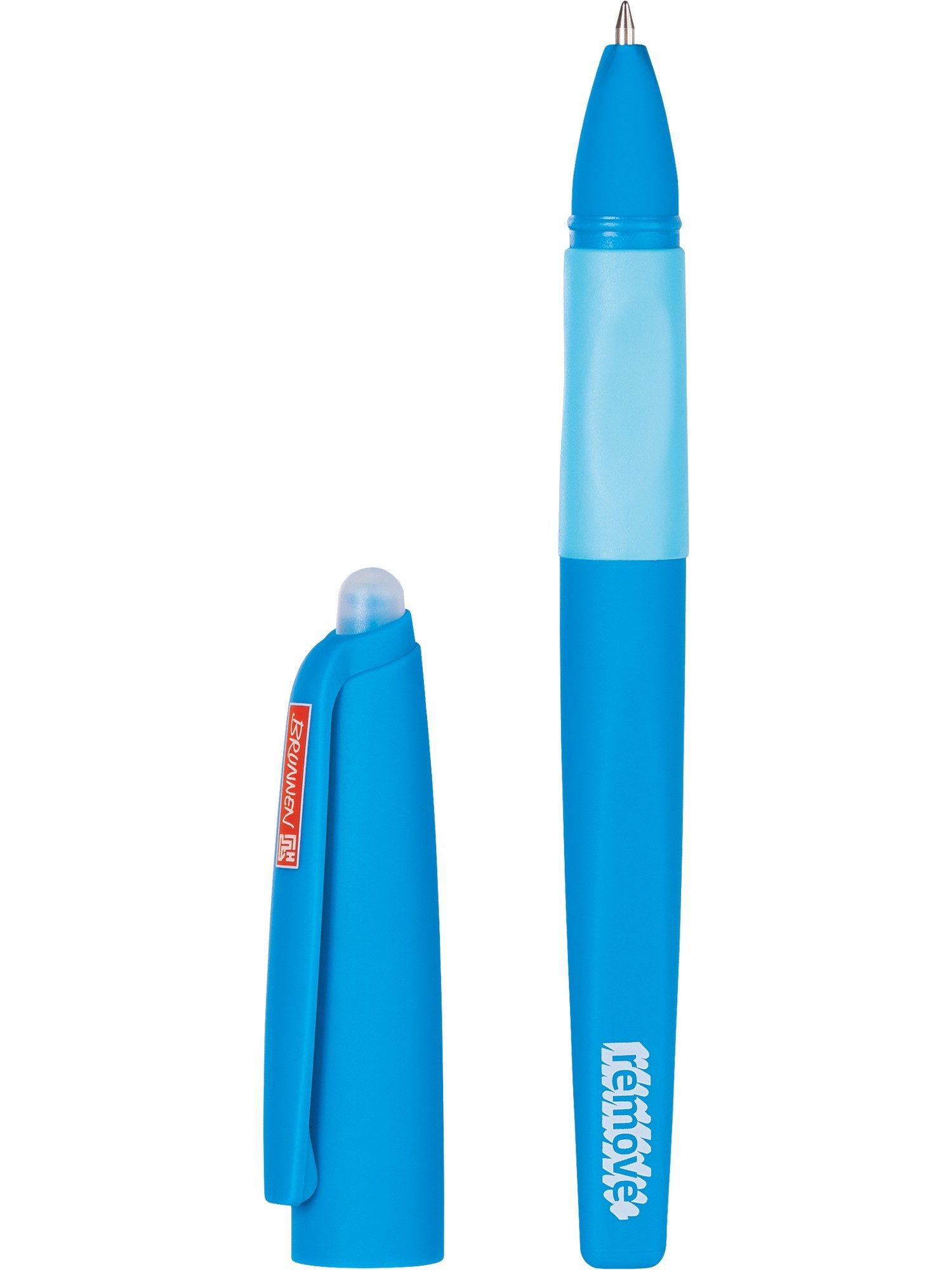 Baier & Schneider Gelschreiber Gelschreiber radierbar mit gummierter Griffzone Azur, radierbar