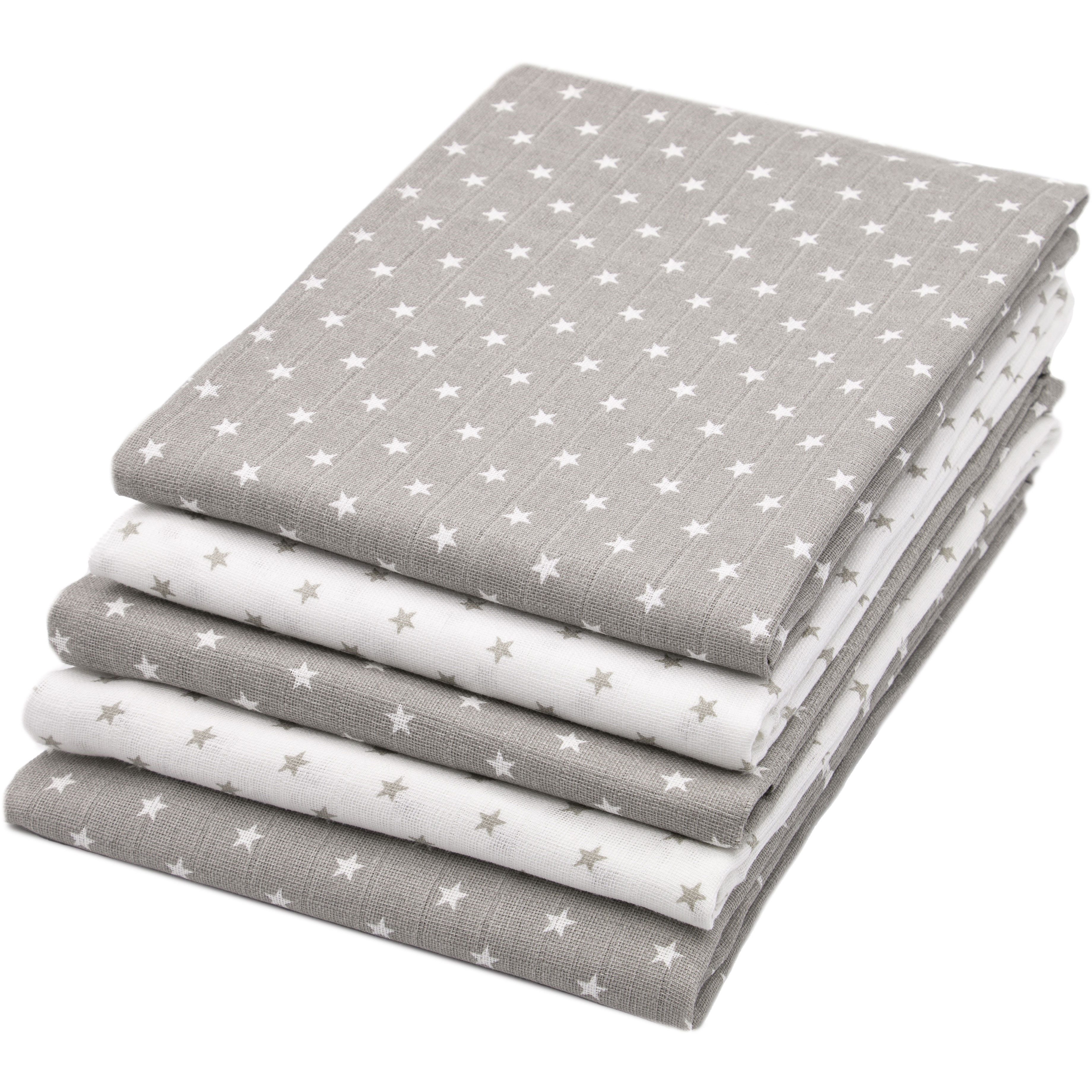 ZOLLNER Spucktuch, (5-tlg., Geschenk-Set), 100% Baumwolle