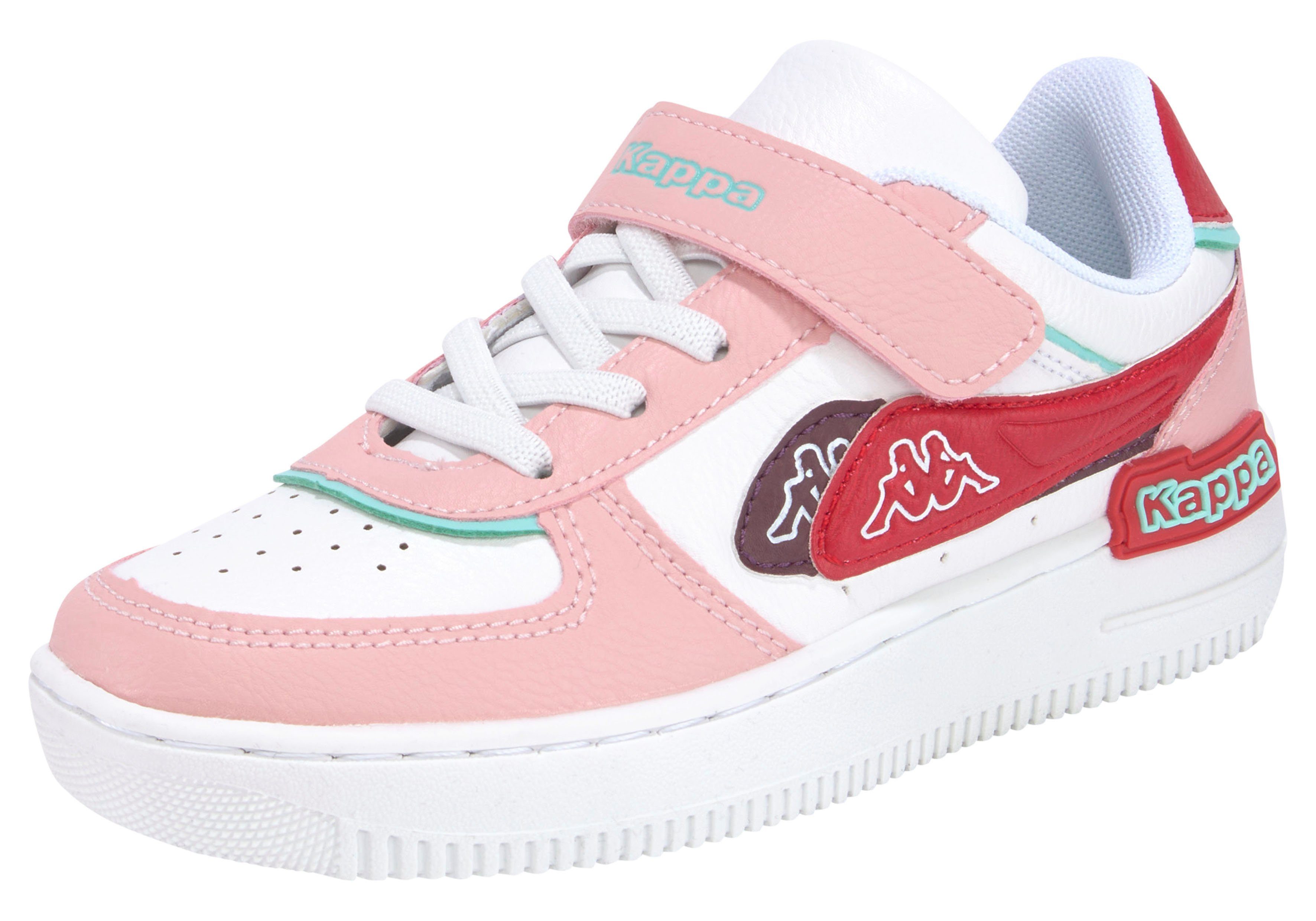 beliebte Marken Kappa Sneaker rosa-weiß