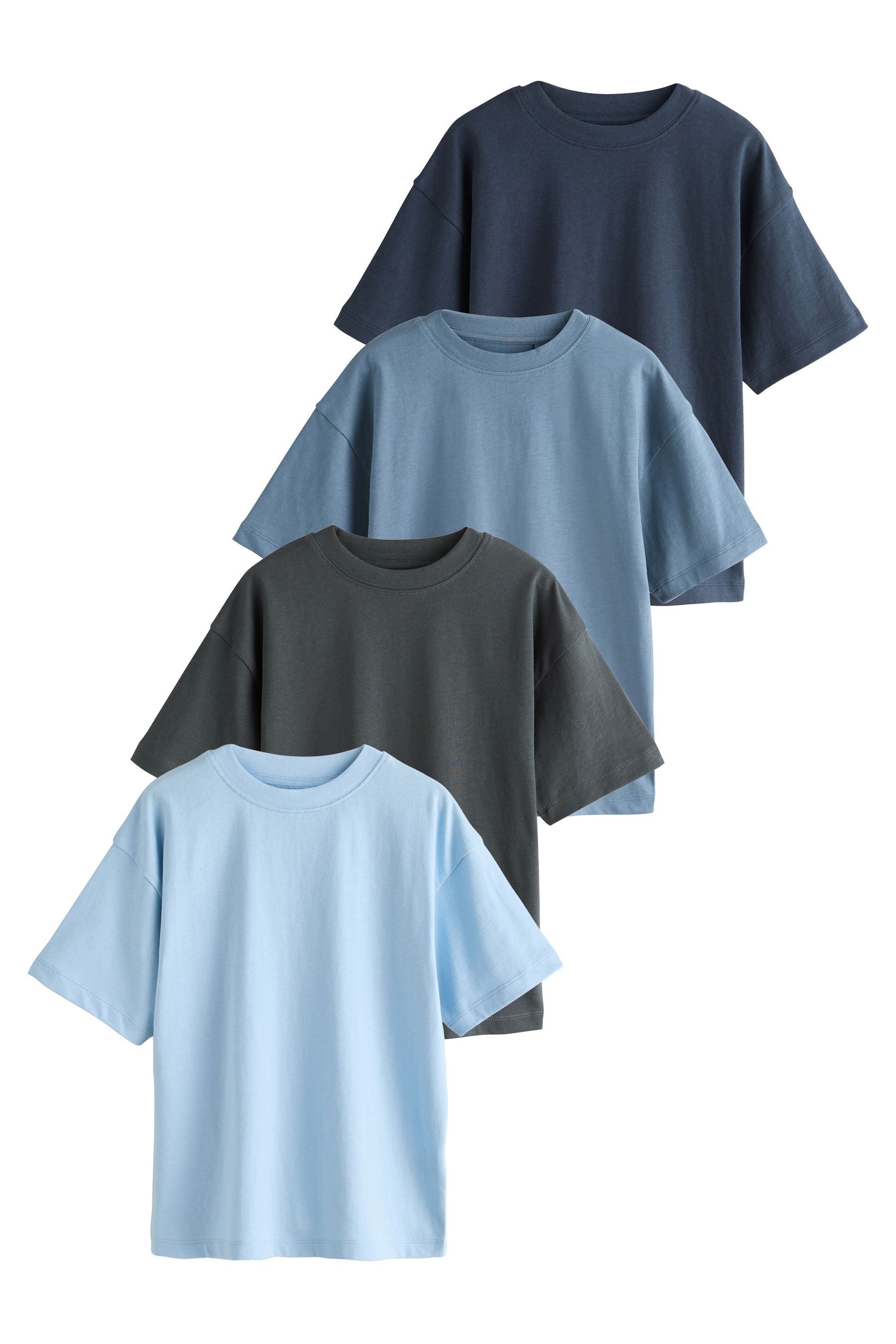 Next T-Shirt Relaxed Fit T-Shirts im 4er-Pack (4-tlg)