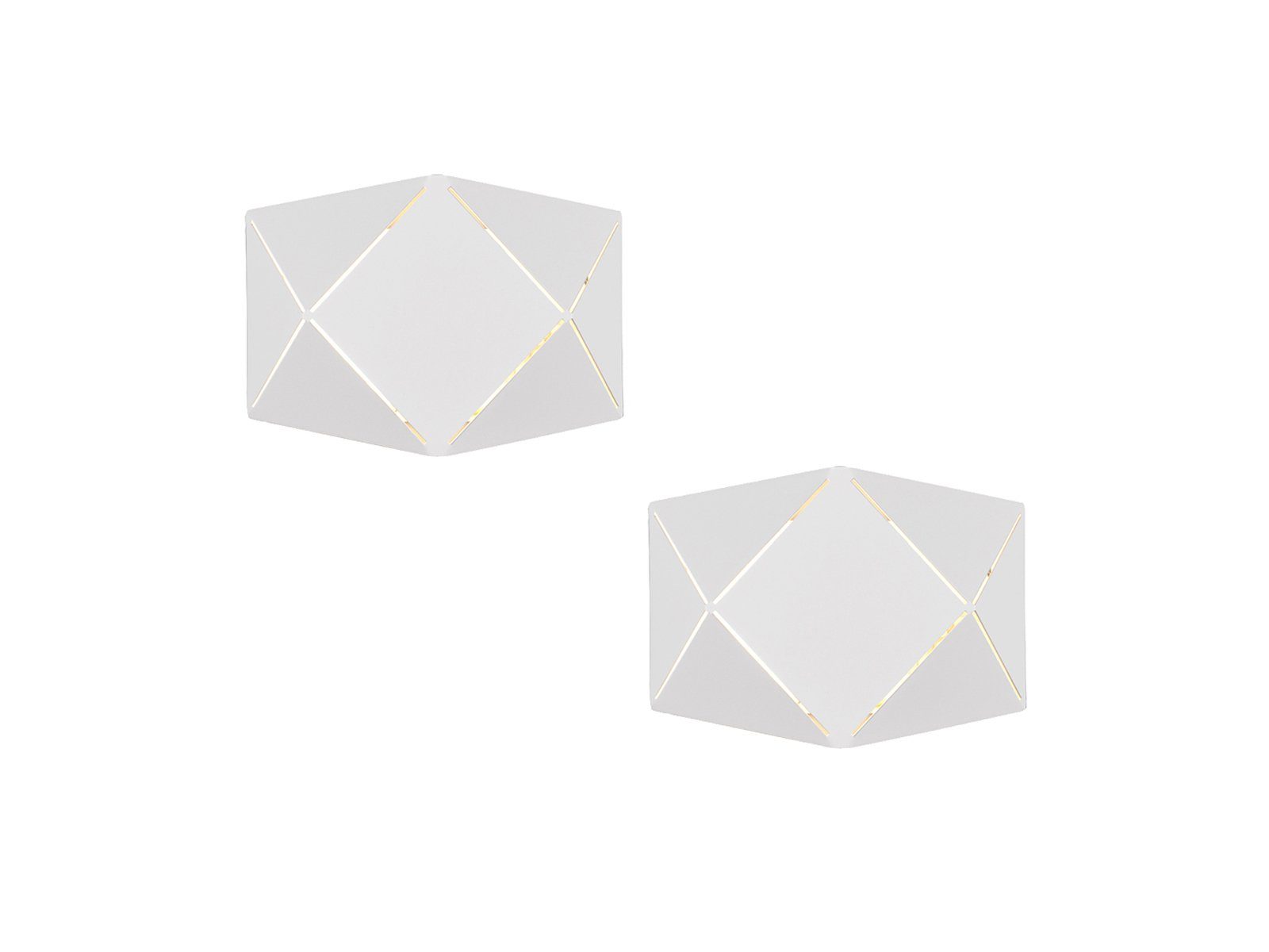 TRIO Leuchten LED Wandleuchte, LED fest integriert, Warmweiß, 2er Set innen günstig online kaufen