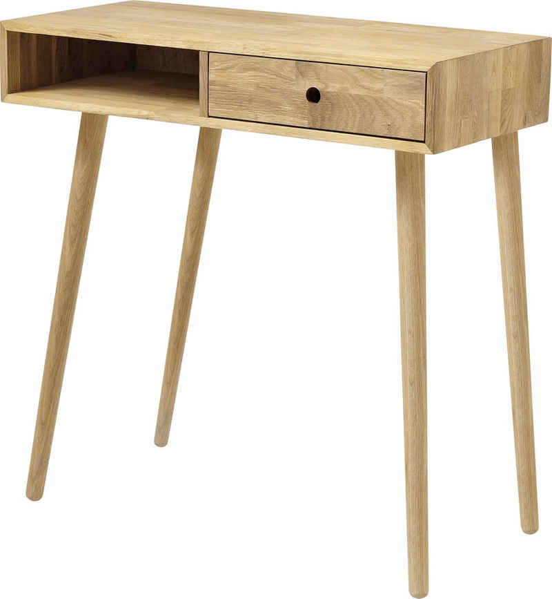 MCA furniture Konsole »Agra«, Eiche Massivholz mit Schublade