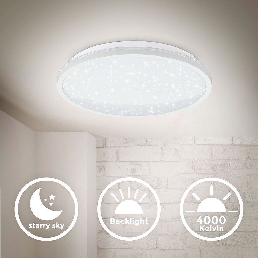 LED-Leuchtmittel B.K.Licht LED Deckenleuchte Weiß rund günstig online kaufen