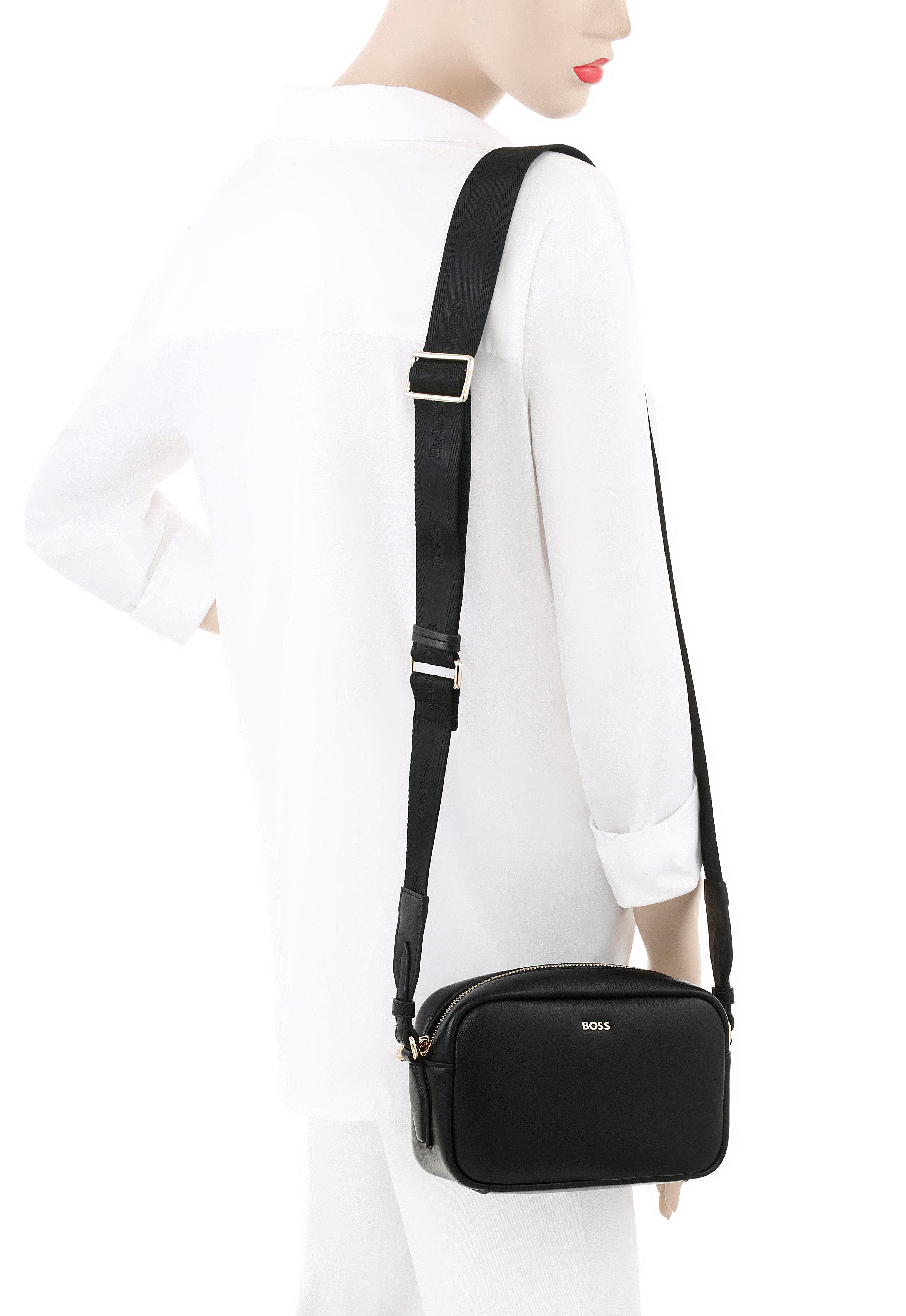 BOSS Umhängetasche Sandy, Damen Handtasche, Schultertasche mit BOSS-Schmuckelement