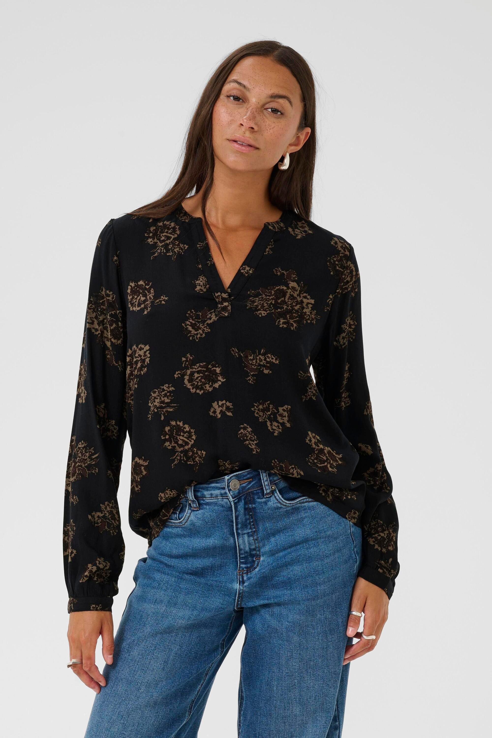 KAFFE Langarmbluse Langarm-Bluse KAjalie günstig online kaufen