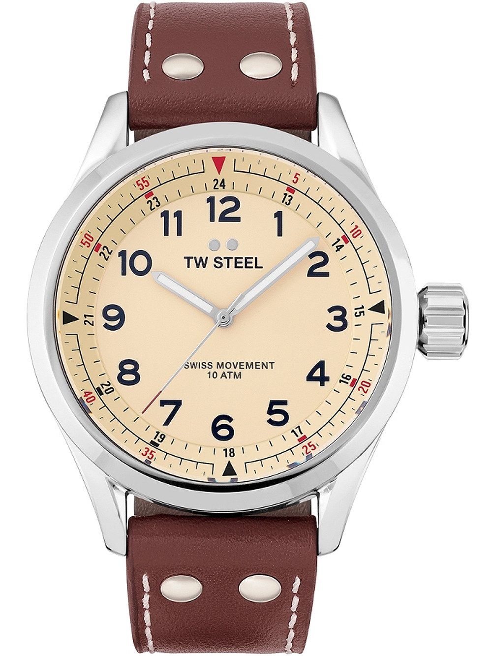 TW Steel Quarzuhr TW-Steel SVS101 Volante Herrenuhr 45mm 10ATM TW-Steel SVS101 Volante Herrenuhr 45mm 10ATM