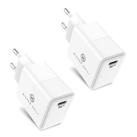 Wicked Chili Wicked Chili -2er Set- USB C Adapter 20W PD 3.0 Netzteil USB C PD Steckernetzteil