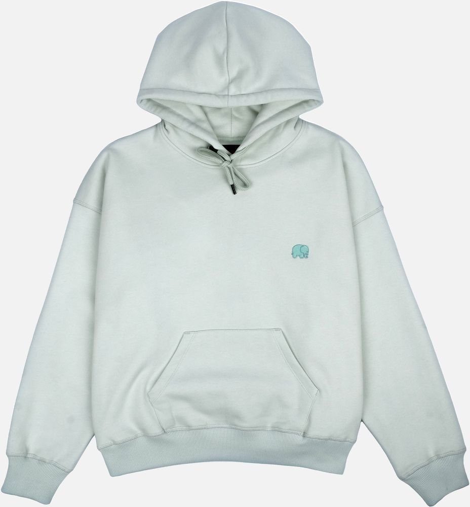 Trendsplant Rundhalspullover Women's Organic Essential Oversized Hoodie Mint Green