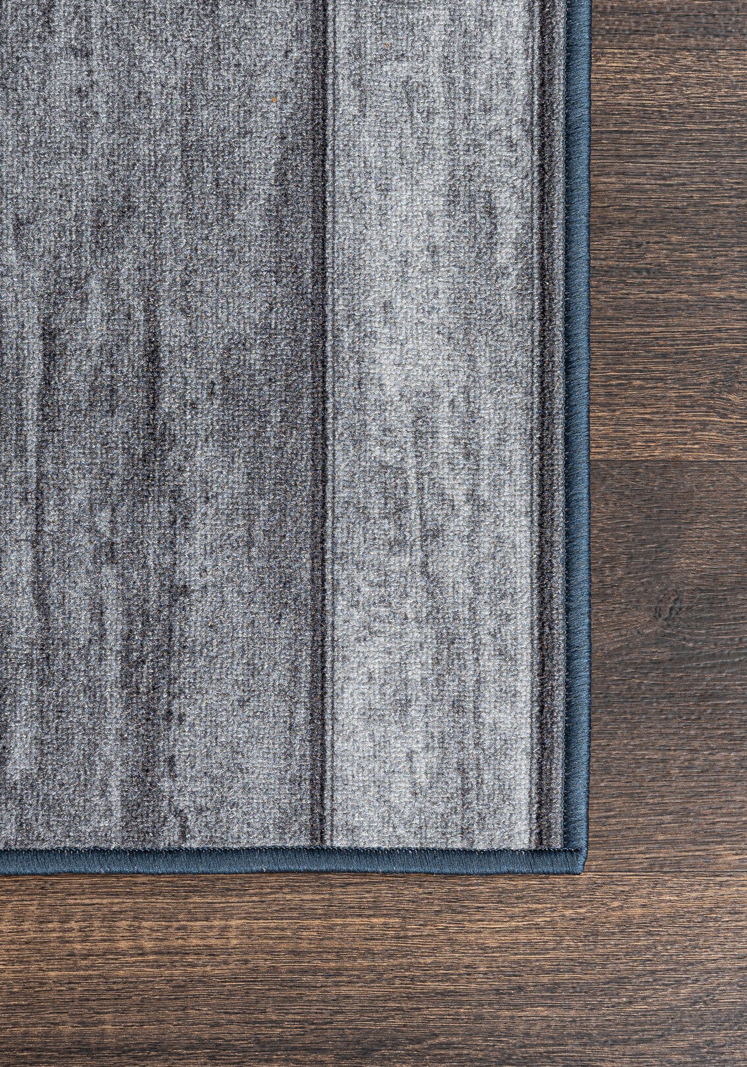 Mazovia Läufer Läufer Teppichläufer Brücke - Vorzimmer Küche - Grau, 67 x 100 cm, Kurzflor, Rutschfest, Meterware, Verschiedene Größen