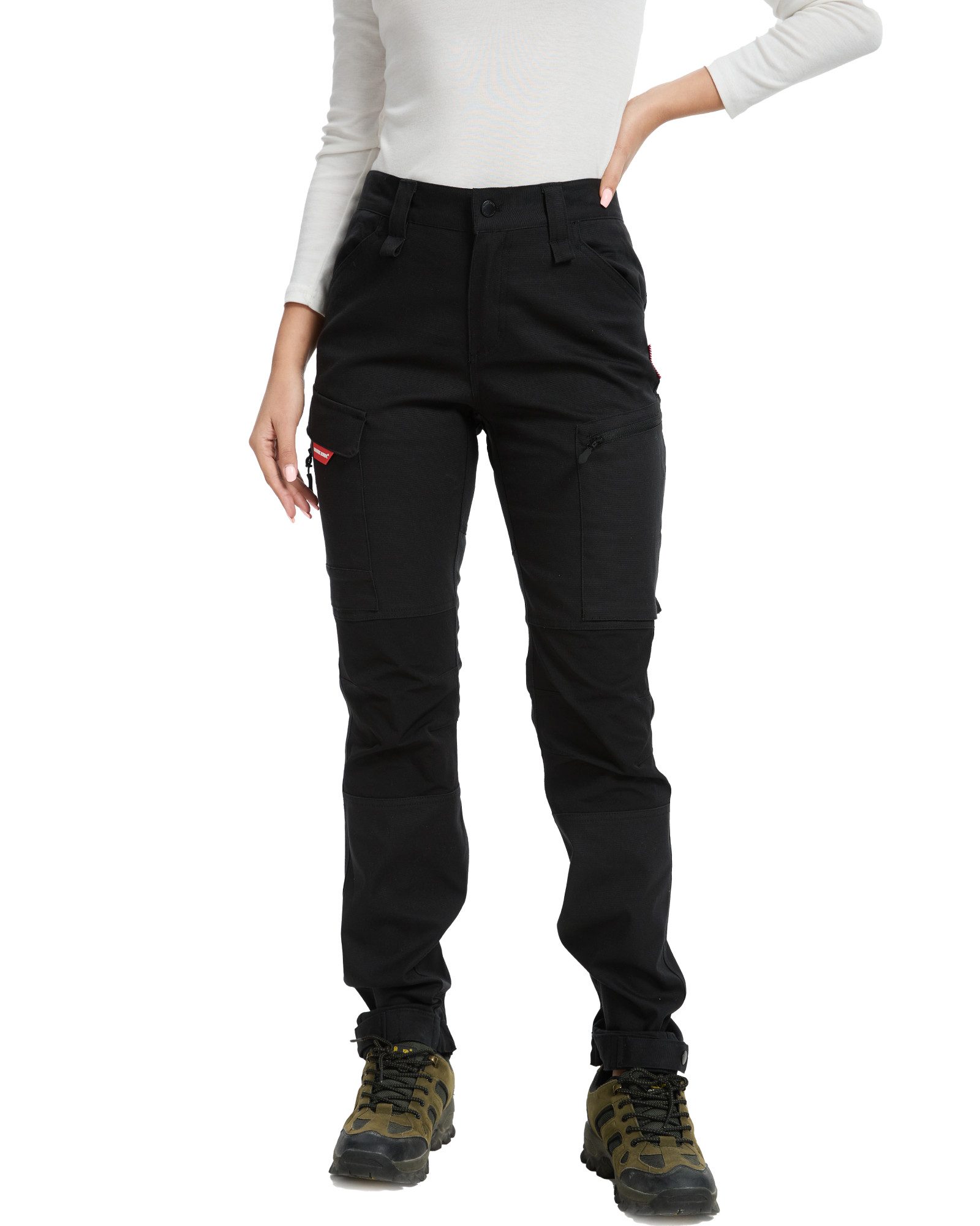 WORK IDEA Trekkinghose Damen-Wanderhose, Stretch-Slim Fit, wasserabweisend (1-tlg) geeignet für Outdoor-Aktivitäten, S-5XL