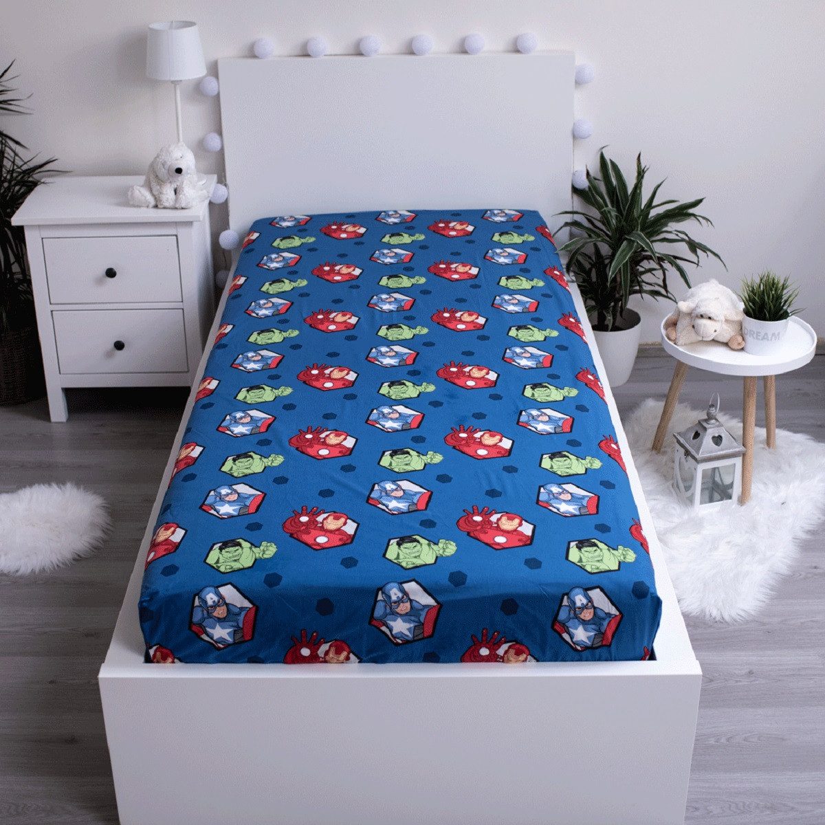 The AVENGERS Bettwäsche Kuschelige Bettwäsche Polyester, 90x200 + 25 cm