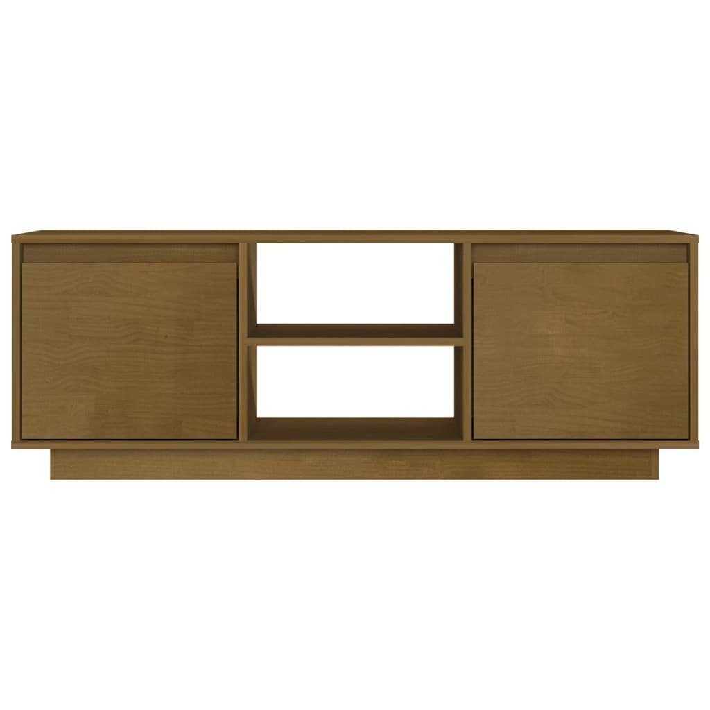 vidaXL TV-Schrank TV-Schrank Kiefer Honigbraun (1-St) cm 110x30x40 Massivholz