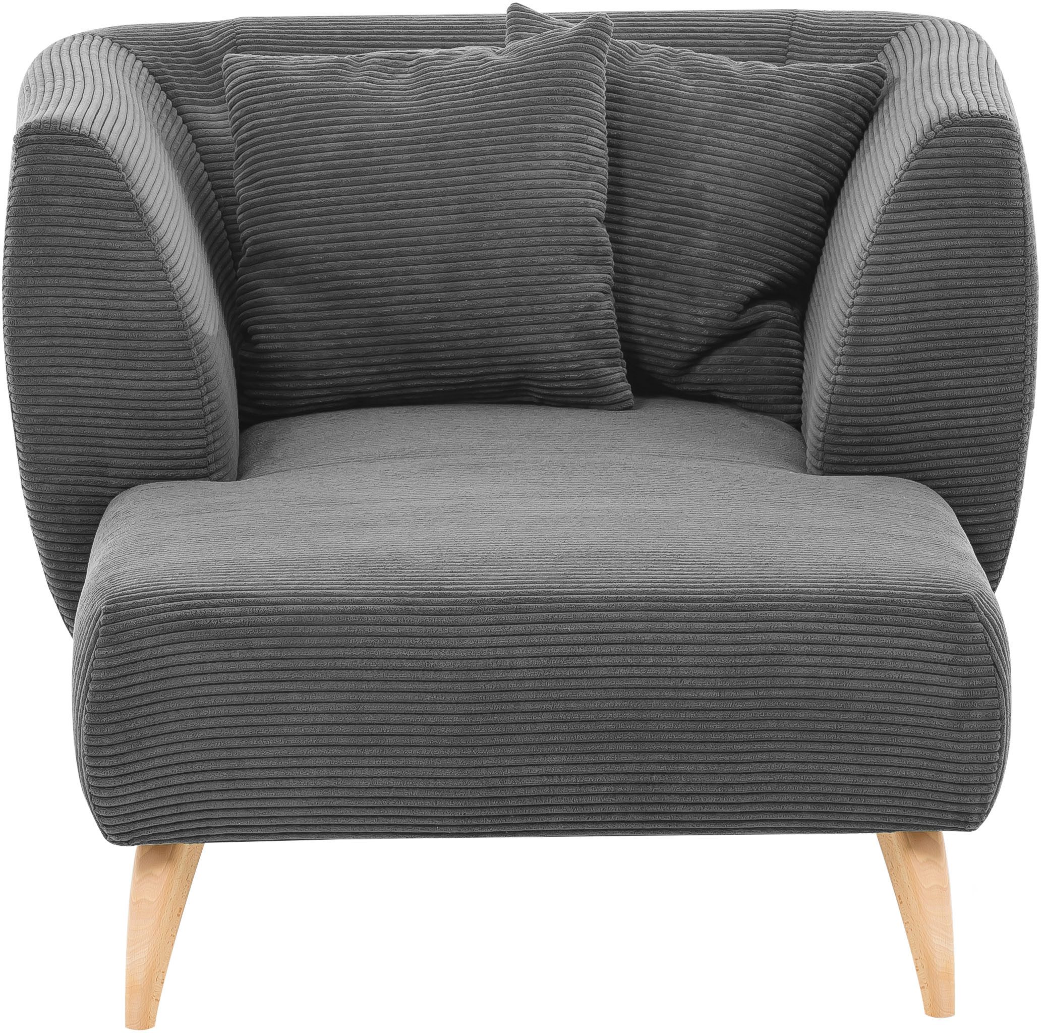 Home affaire Relaxsessel Lazio modern und bequem, schmale Armlehnen, tolle Detailverarbeitung, zwei verschiedene Fußfarben wählbar