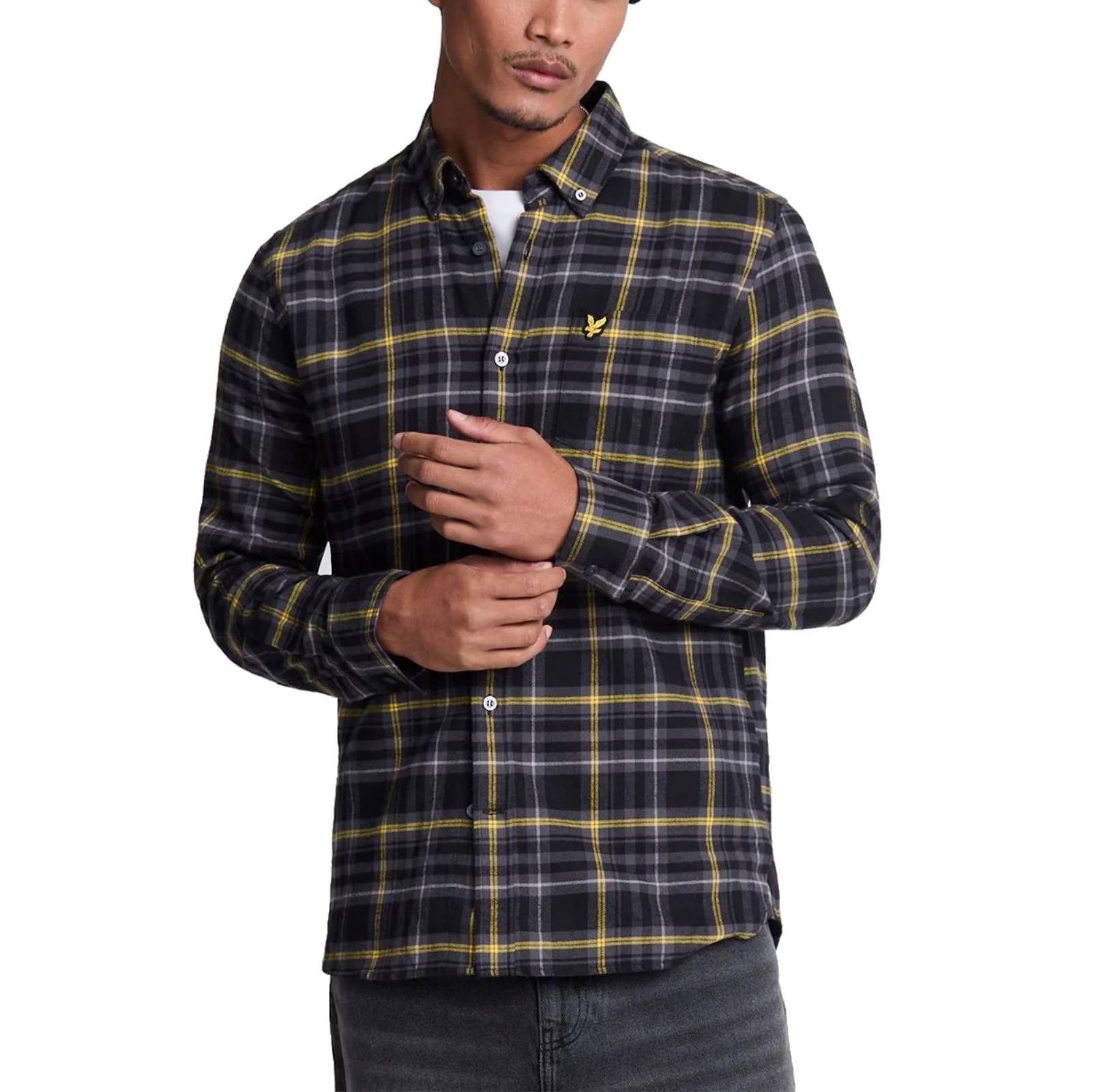 Lyle & Scott Langarmhemd Hemd Lyle&Scott günstig online kaufen