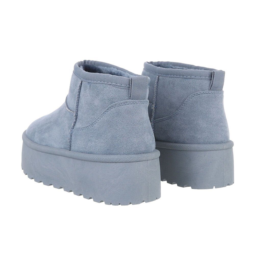 Ital-Design Damen Snowboots Freizeit Snowboots Plateaustiefeletten Snowboots (84338272) Flach Plateaustiefeletten in Hellblau