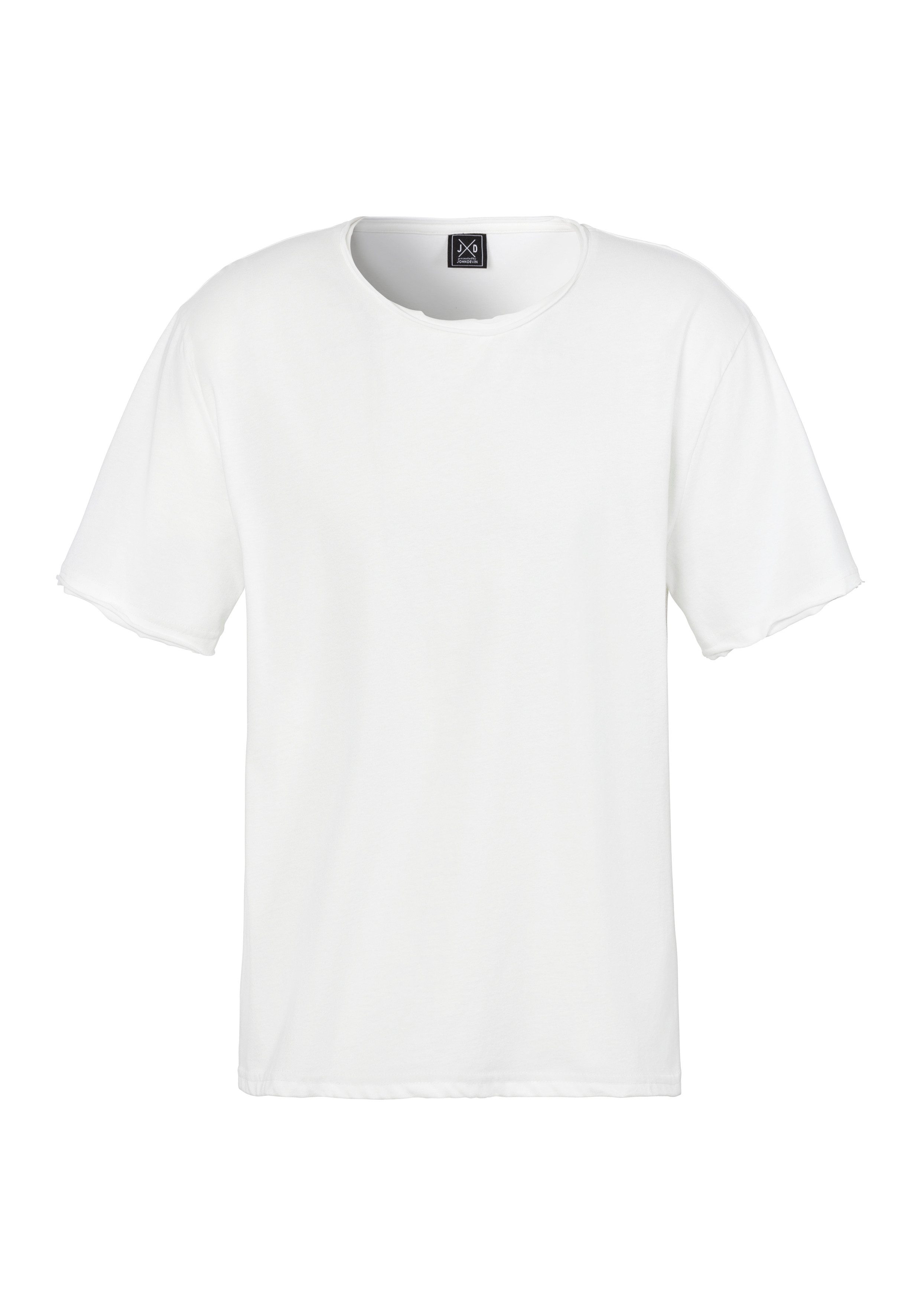 John Devin T-Shirt (Packung, 2) Relaxed Fit, Kurzarm, Freizeitshirt mit Rundhals aus reiner Baumwolle