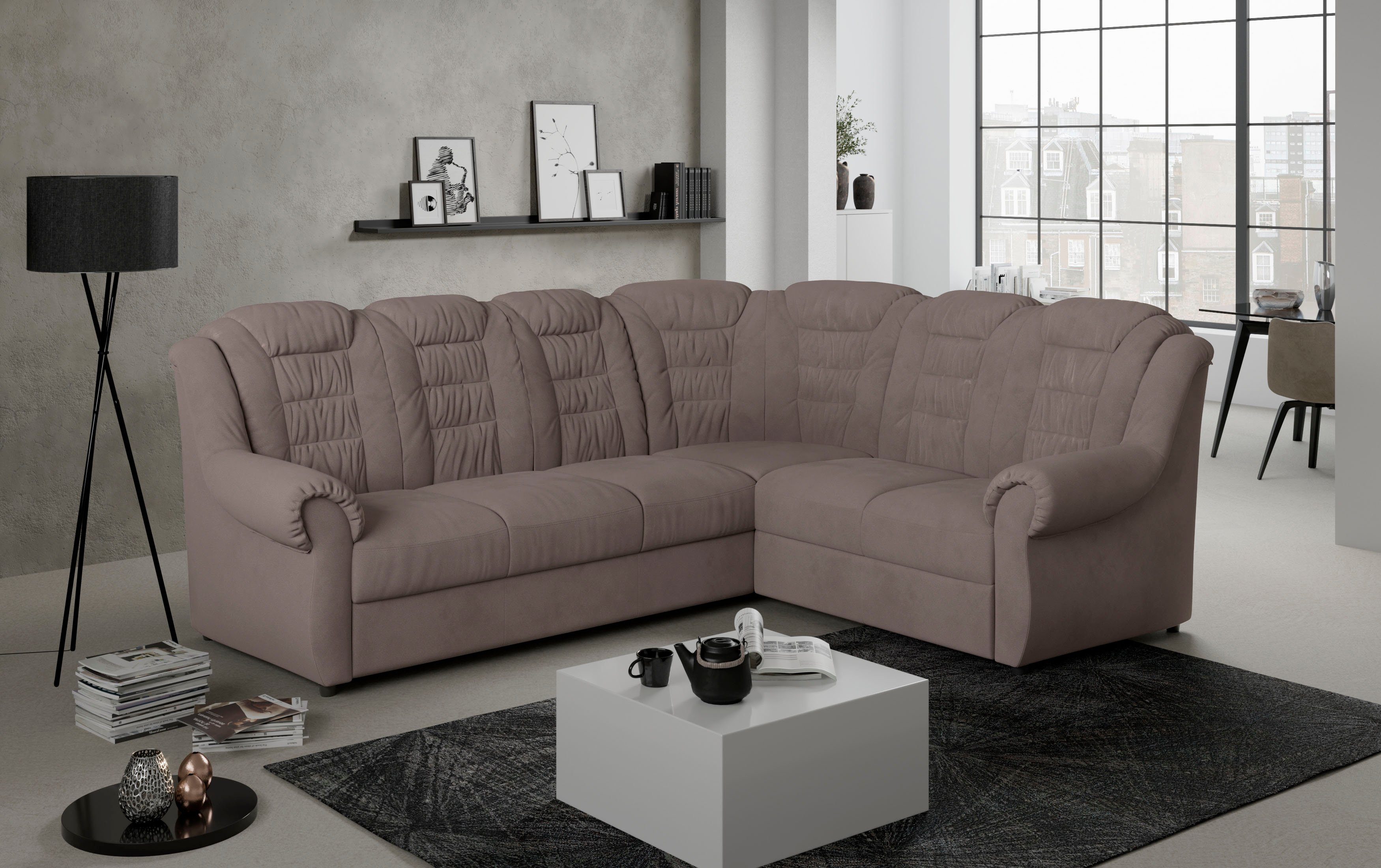 Home affaire Ecksofa Boston L-Form, mit günstig online kaufen