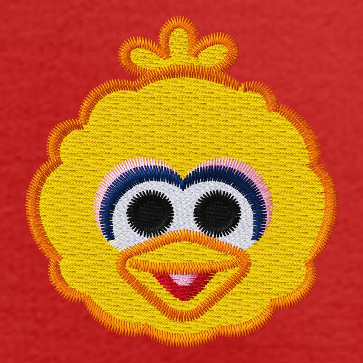Spreadshirt Hoodie Sesamstraße Bibo Als Stickmotiv Kinder Premium Hoodie (1-tlg)
