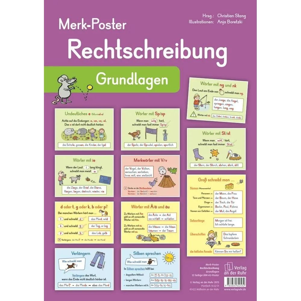 Verlag an der Ruhr Poster Merk-Poster: Rechtschreibung - Grundlagen