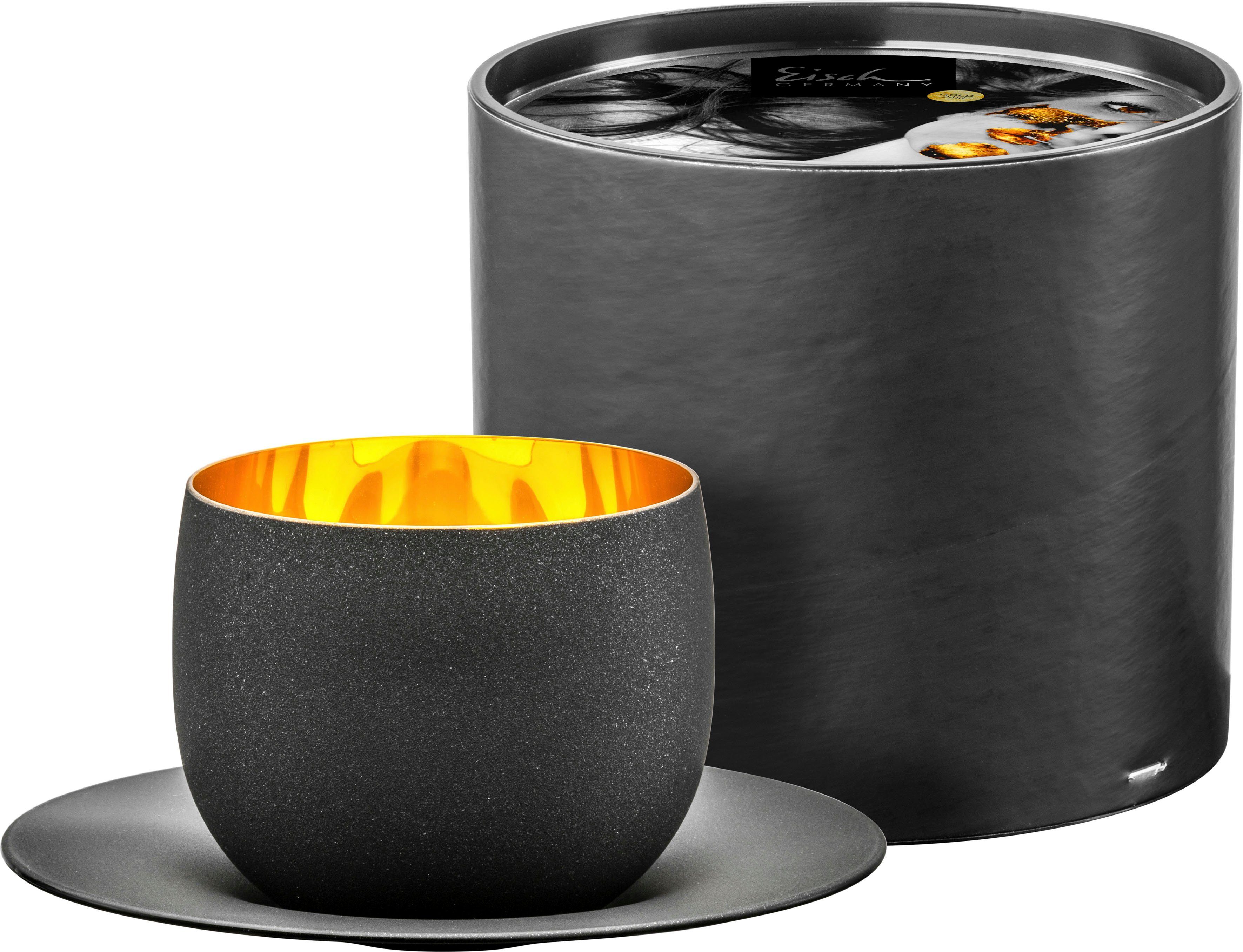 Eisch Germany Cappuccinotasse COSMO GOLD, Kristallglas, mit Echtgold-Veredelung, 300 ml, Made in Germany