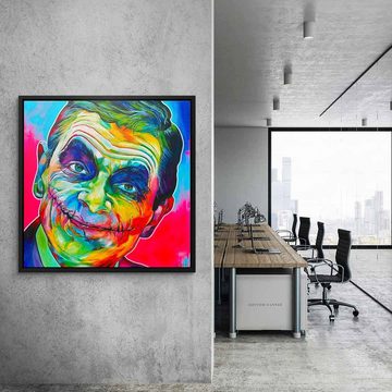 DOTCOMCANVAS® Leinwandbild Mr. Joker, Leinwandbild Mr. Bean The Joker Batman Pop Art Porträt quadratisch
