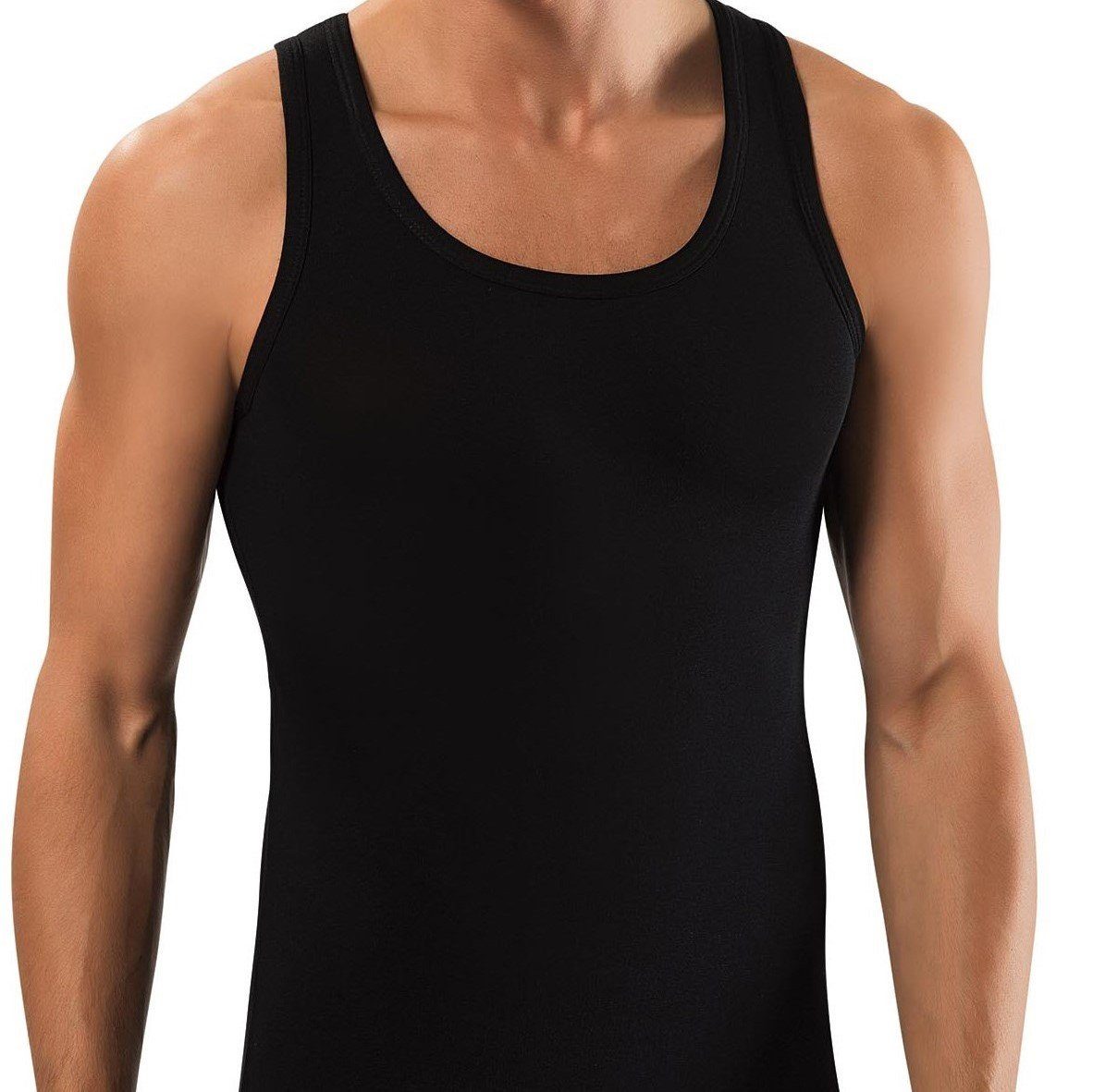 cwonlineshop Unterhemd 4er Sparset Tank-Top für Herren, 100% Baumwolle (Spar-Set, 4-St., 4 Stück) Feinripp aus 100% Baumwolle