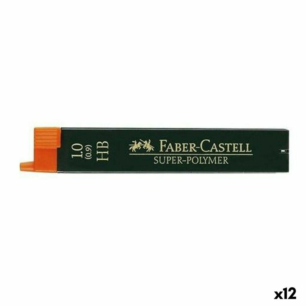 Faber-Castell Papierscheren 12 SUPER-POLYMER Bleistiftminen HB 1,0 mm