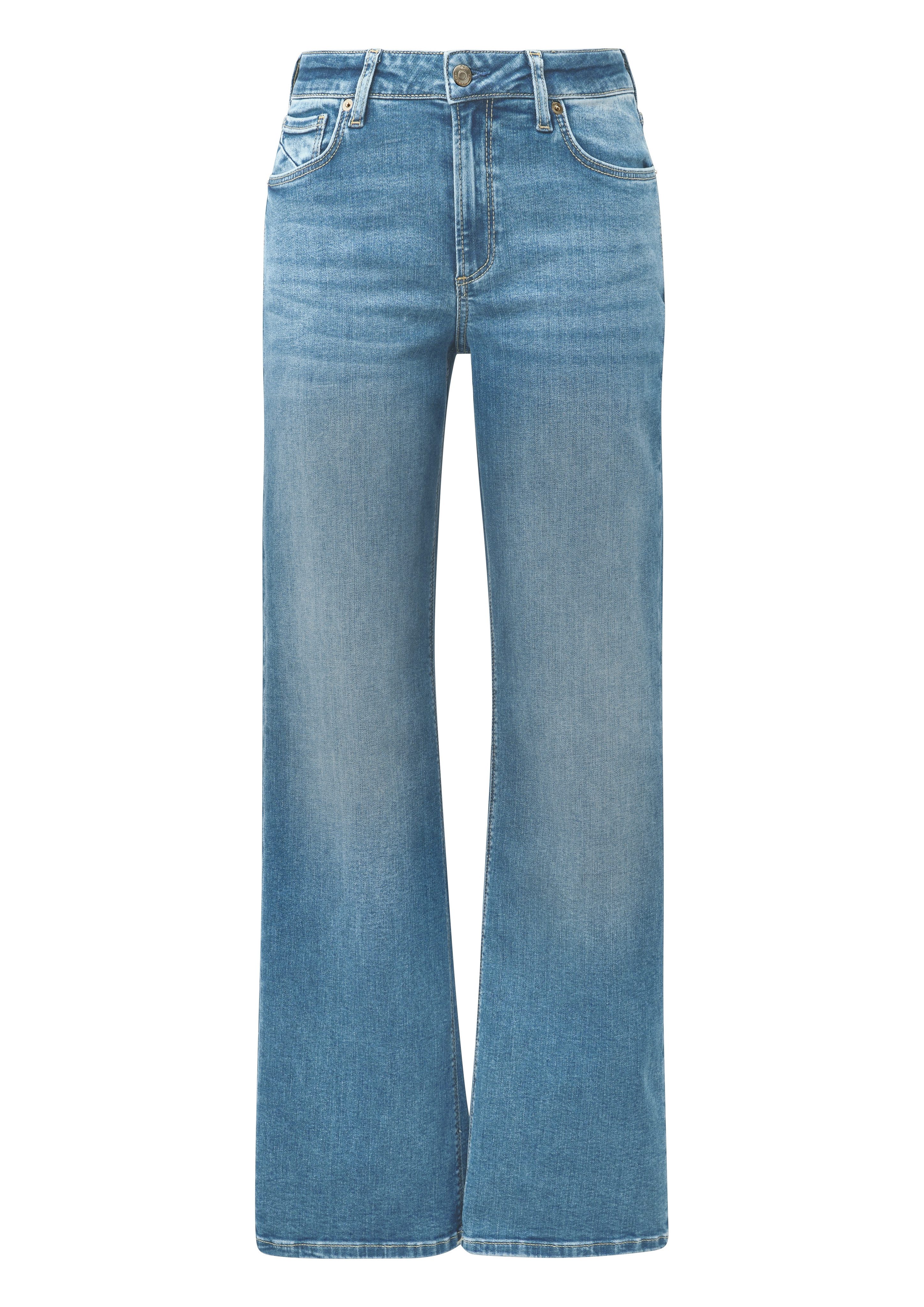 QS Stretch-Jeans CATIE Wide Leg 5-Pocket-Form