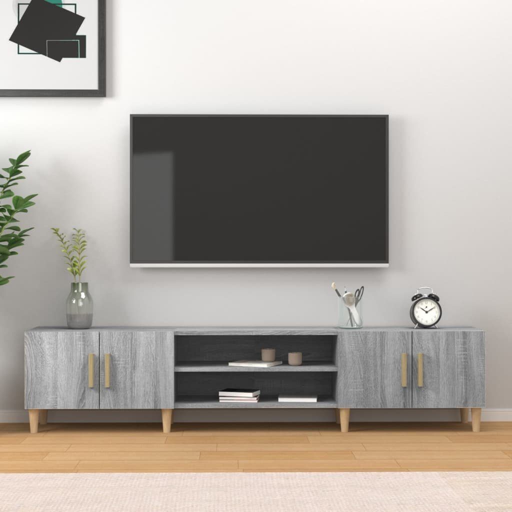 cm Sonoma TV-Schrank 180x31,5x40 Holzwerkstoff furnicato Grau