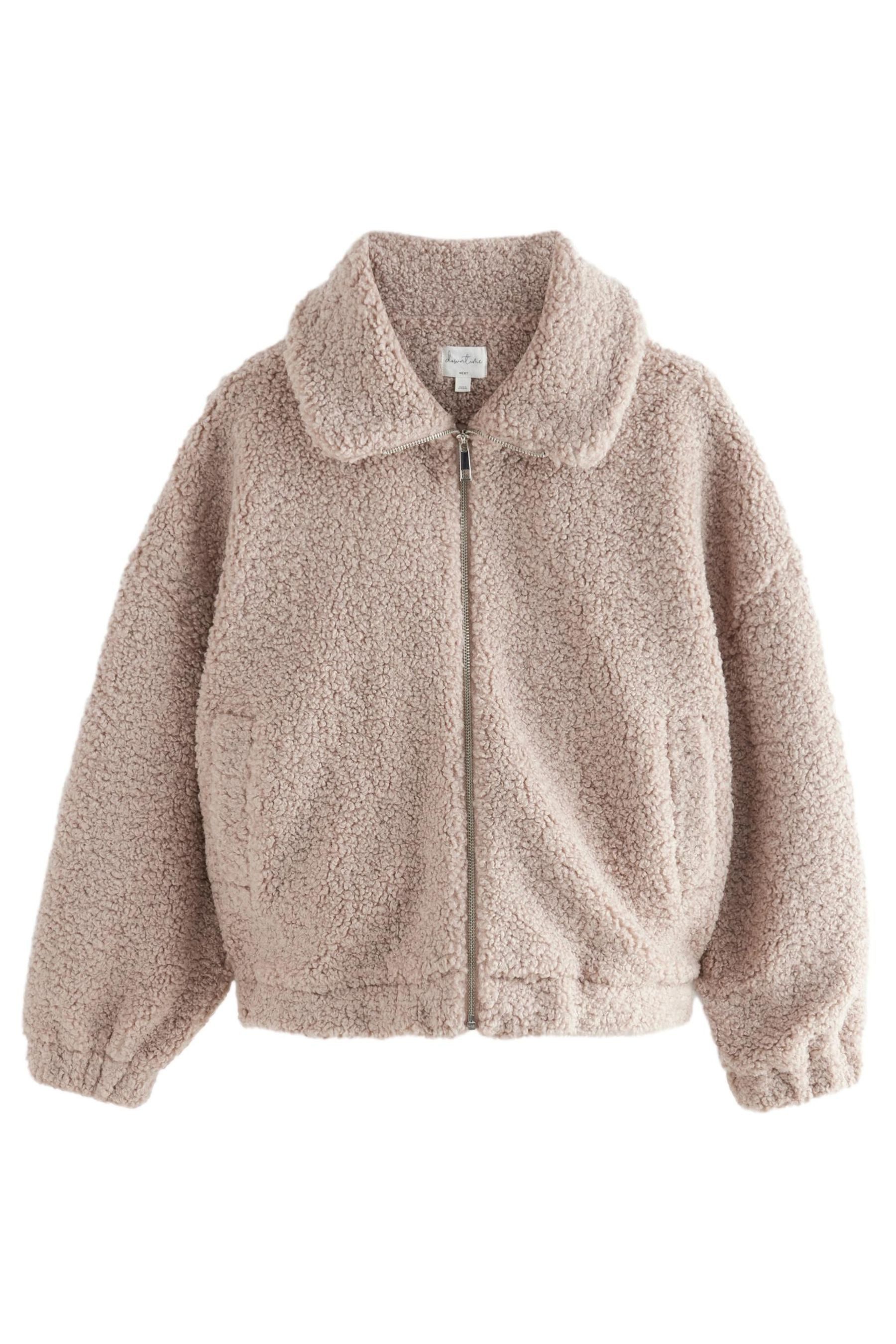 Fleecejacke Teddyfell-Jacke mit Reißverschluss