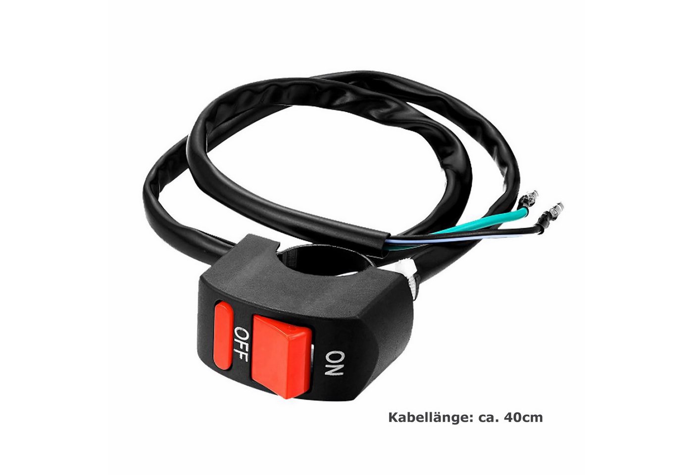 Thumbnail - Bolwins Schalter F02C 12V Motorradschalter Lenkradschalter Scheinwerfer Lichtschalter