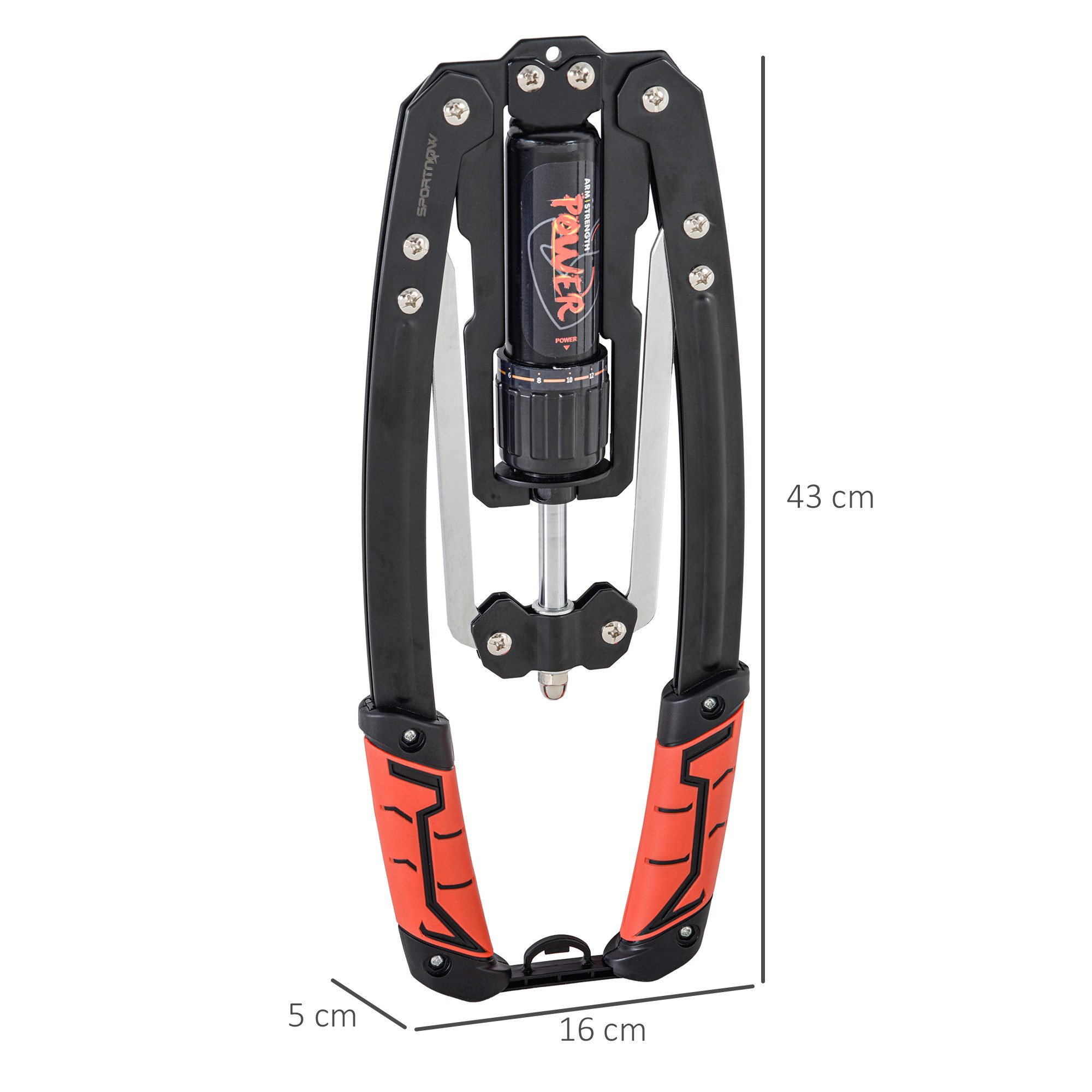 SPORTNOW Hantel-Set einstellbare hydraulische Armtrainingsgerät, (Power Twister, 10-200kg Armtrainer), für Brust Schulter Krafttraining Männer und Frauen